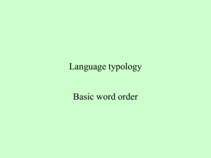 Language typology