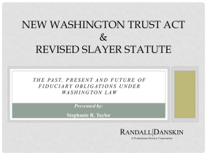 Evolving Obligations of Fiduciaries in Washington State