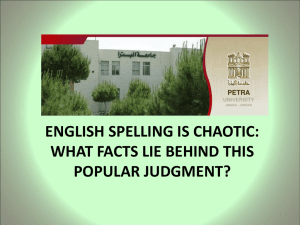 English spelling is chaotic: What facts lie behind this popular