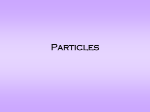 Particles - Gordon State College