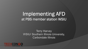 Practical Implementation of AFD at Your Station