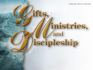 Spiritual Gifts To The Church, February 8 2009