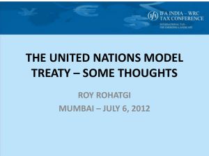 the united nations model treaty - International Fiscal Association (IFA
