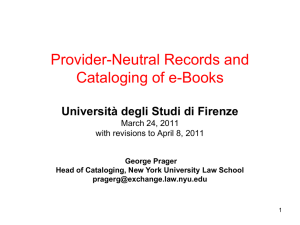 Provider-Neutral Records