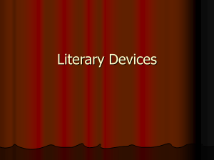 Literary Devices - Buena Park High School