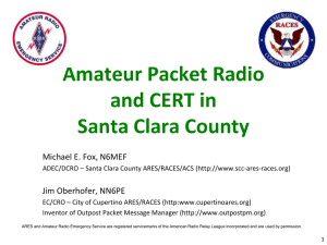 SCCo Packet & CERT for San Mateo Co