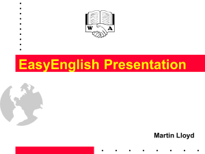 EasyEnglish Presentation
