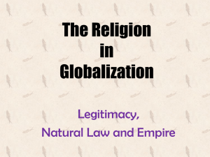 The Religion in Globalization
