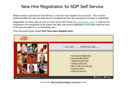 What is the ADP employee self-service portal?