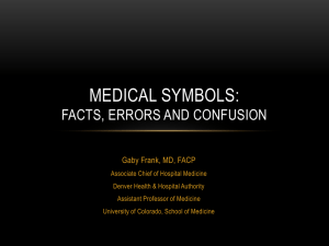 Medical symbols - University of Colorado Denver