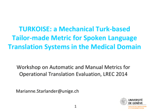 TURKOISE: a Mechanical Turk-based Tailor-made