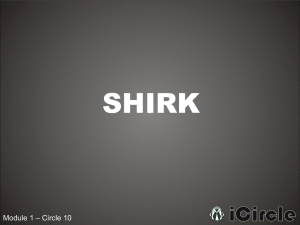 What is Shirk? - Oxbridge Medica