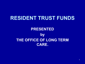 About Resident Trust Funds