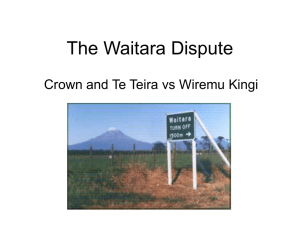 The Waitara Dispute