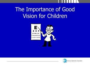 The Importance of Good Vision for Children