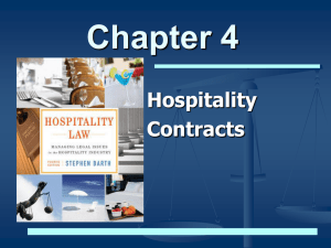 Hospitality Contracts - HospitalityLawyer.com
