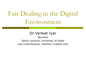 Fair Dealing in the Digital Environment
