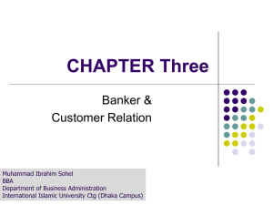 Banker vs Customer
