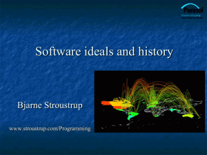 Ch22: Ideals and History - Bjarne Stroustrup`s Homepage