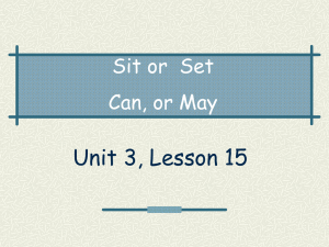 Unit 3 L15 sit set can may