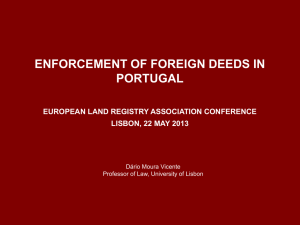 Enforcement of Foreign Deeds in Portugal