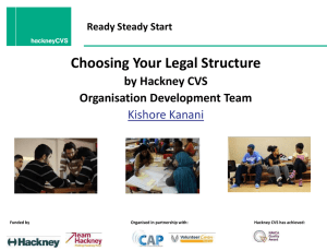 Legal Strusture Presentation Hackney CVS KK