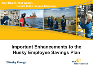 Savings Plan - Husky Energy