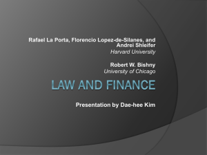 LAW and finance