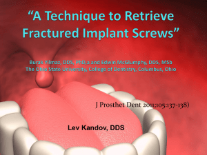 “A simplified approach to implant-supported metal