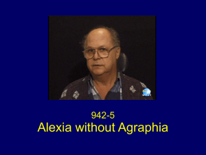 Alexia Without Agraphia (novel.utah.edu)