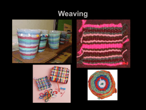 Weaving - Mrs. Brown`s Art Class