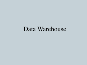 Populating Data Warehouse Structures