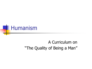 HUMANISM Powerpoint