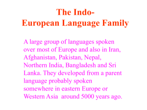 European Language Groups