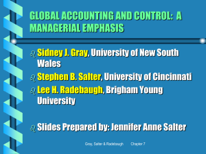 global accounting and control: a managerial emphasis
