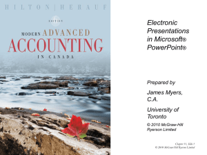 Modern Advanced Accounting in Canada Third Edition