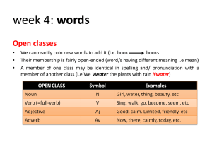 ppt – word classes