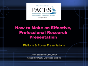 How to Make an Effective, Professional Research Presentation
