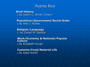 PUERTO RICO Presentation - University of Dayton : Homepages