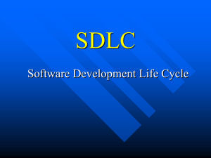 The Software Development Lifecycle (SDLC)