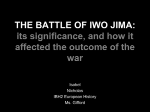 THE BATTLE OF IWO JIMA - European and Middle Eastern History HL
