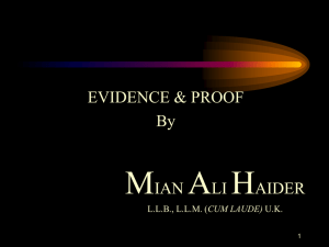 Evidence & Proof