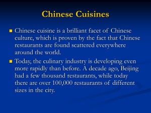 Chinese Cuisines