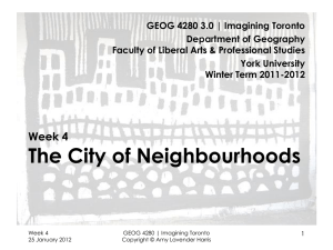 2011-2012 Week 4 slides GEOG 4280 The City