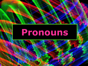 Pronouns - Grimsrud Elementary School