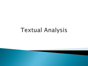 Textual Analysis – Int2