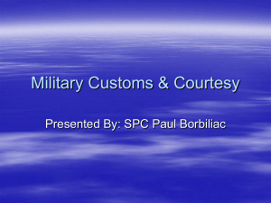 Military Customs & Courtesy
