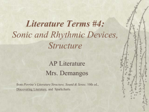 Lit.Terms 4: rhythm & meter - AP English Literature and Composition