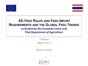 EU Feed Rules and Feed Import Requirements and the Global Feed