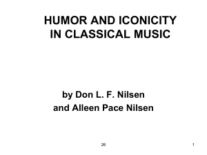 Music & Humor - Humor in America